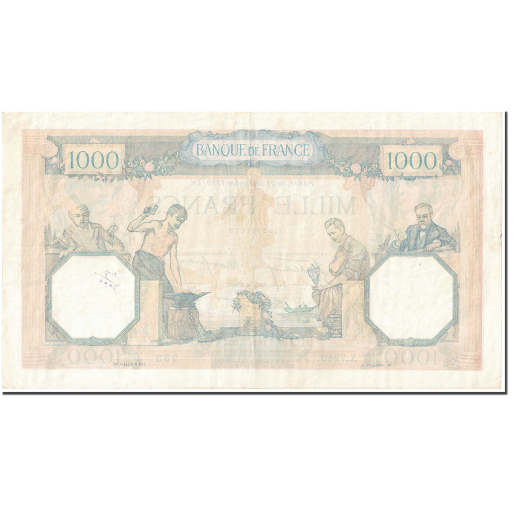 France, 1000 Francs, Cérès et Mercure, 1939, 1939-09-21, EF(40-45)