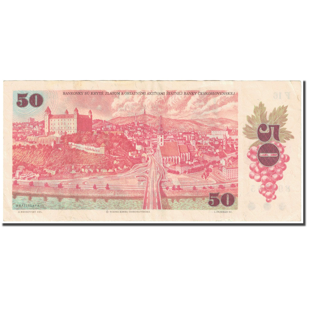 Banknote, Czechoslovakia, 50 Korun, 1987, Undated (1987), KM:96a, EF(40-45)