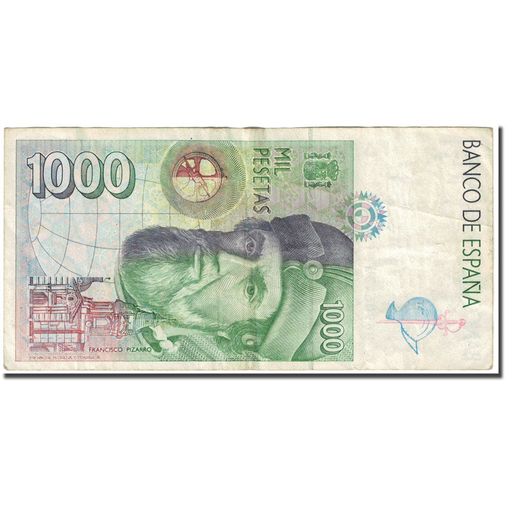 Banknote, Spain, 1000 Pesetas, 1992, 1992-10-12, KM:163, VF(20-25)