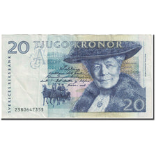 Banknote, Sweden, 20 Kronor, 2002, Undated (2002), KM:63a, VF(20-25)
