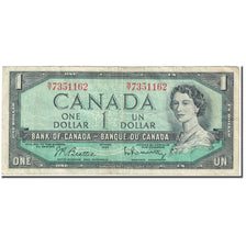 Banknote, Canada, 1 Dollar, 1961, 1961 (Old Date 1954)., KM:74b, EF(40-45)