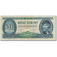 Banknote, Hungary, 20 Forint, 1980, 1980-09-30, KM:169g, VG(8-10)