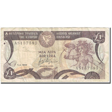 Geldschein, Zypern, 1 Pound, 1993, 1993-03-01, KM:53c, S