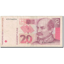 Banknote, Croatia, 20 Kuna, 1994, Old Date : 31.10.1993 (1994)., KM:30a
