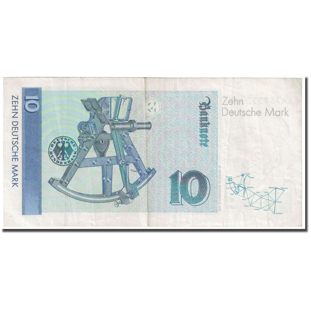 Banknote, GERMANY - FEDERAL REPUBLIC, 10 Deutsche Mark, 1989, 1989-01-02
