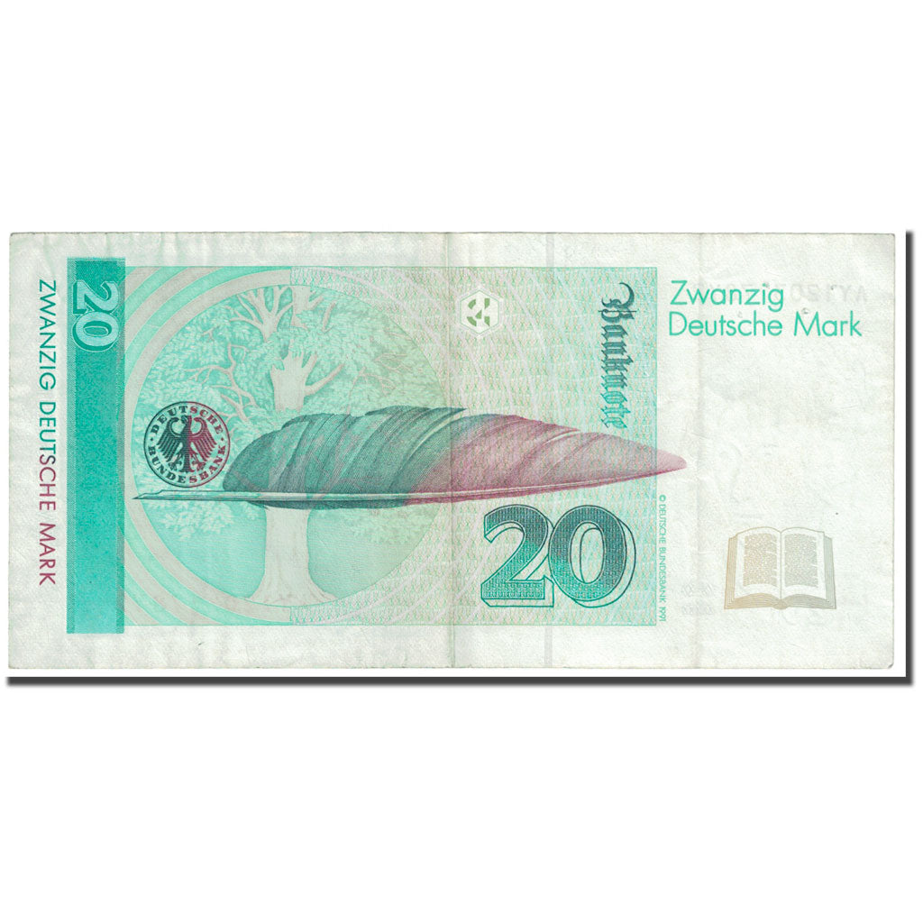 Banknote, GERMANY - FEDERAL REPUBLIC, 20 Deutsche Mark, 1993, 1993-10-01