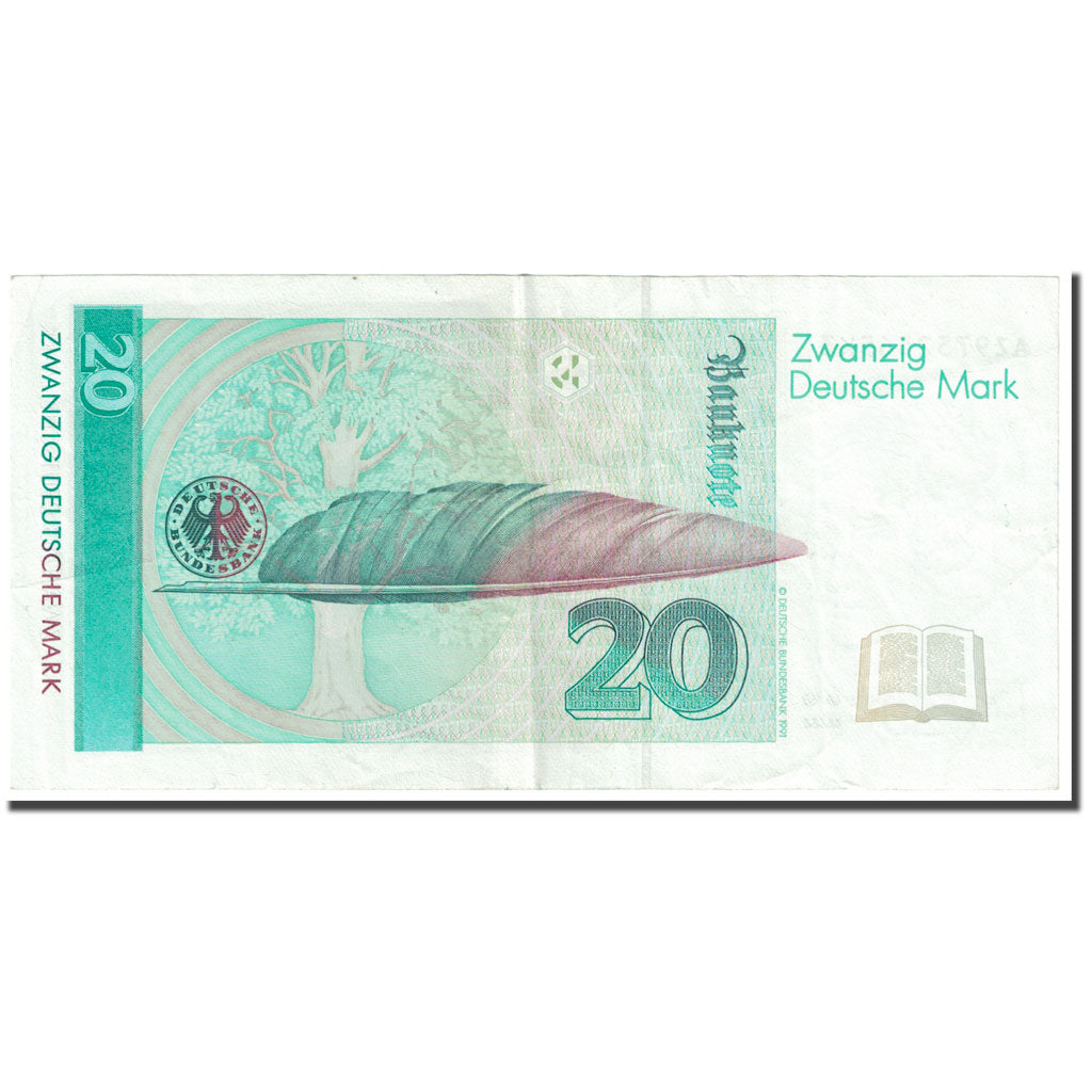 Banknote, GERMANY - FEDERAL REPUBLIC, 20 Deutsche Mark, 1993, 1993-10-01
