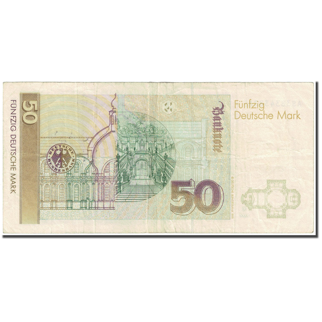 Banknote, GERMANY - FEDERAL REPUBLIC, 50 Deutsche Mark, 1991, 1991-08-01