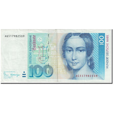 Billete, 100 Deutsche Mark, 1989, ALEMANIA - REPÚBLICA FEDERAL, 1989-01-02