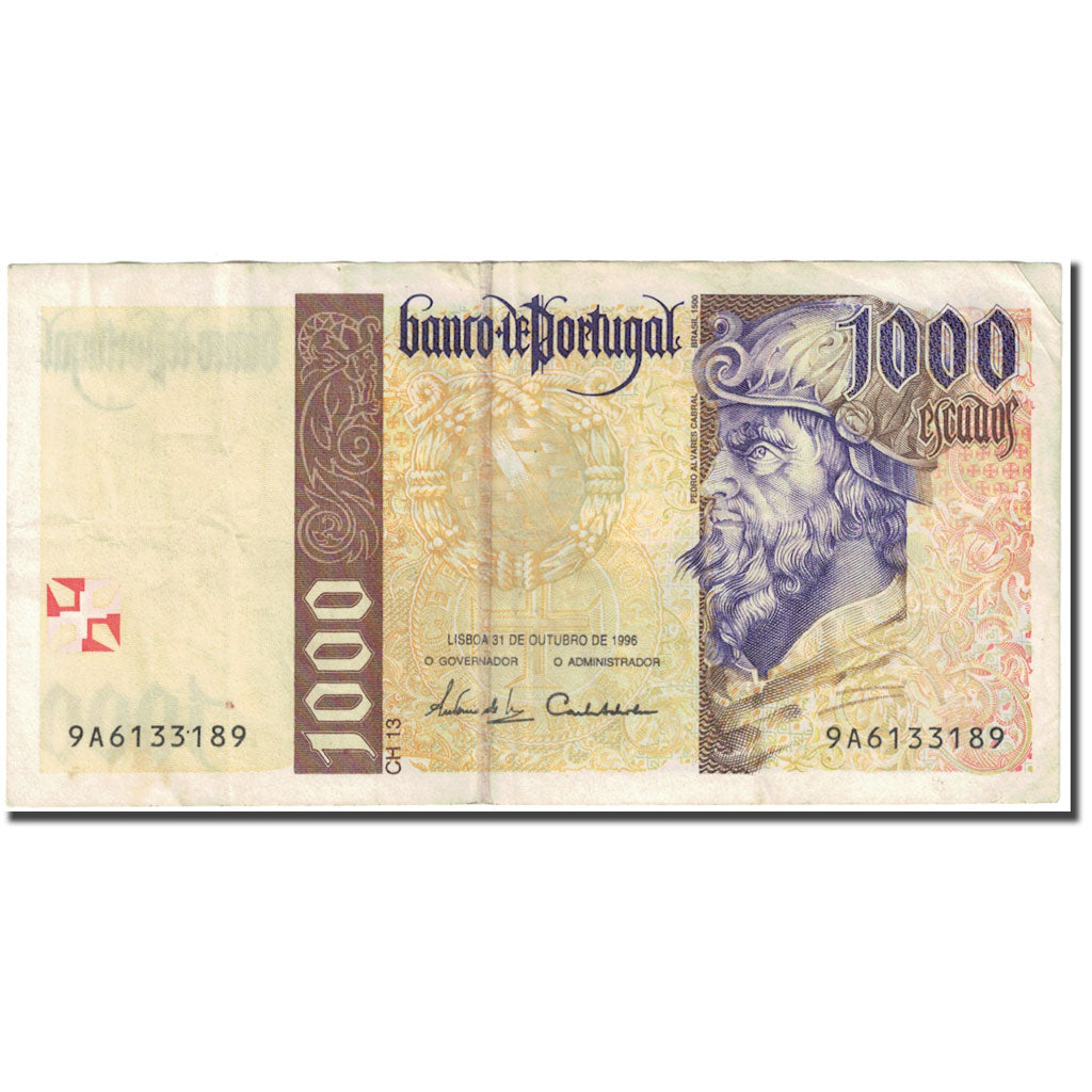Banknote, Portugal, 1000 Escudos, 1996, 1996-10-31, KM:188b, VF(20-25)