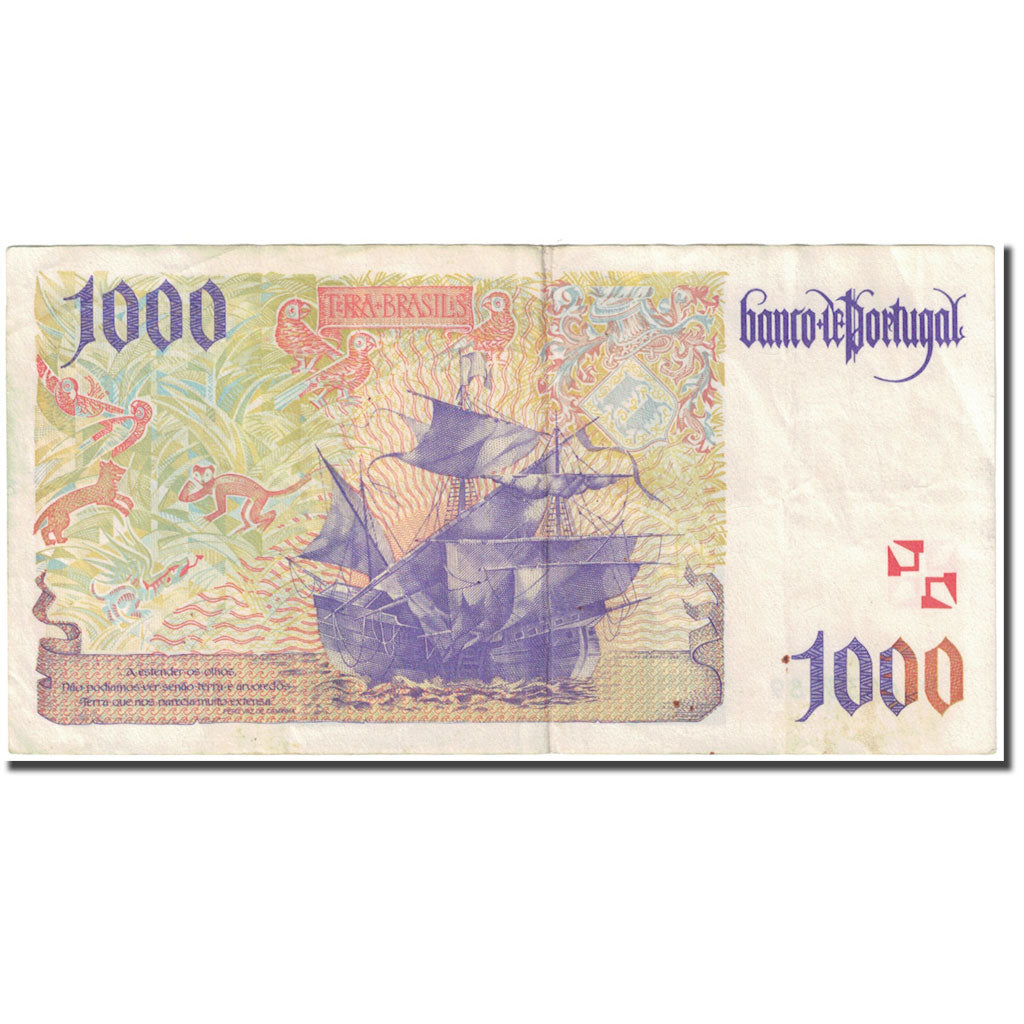 Banknote, Portugal, 1000 Escudos, 1996, 1996-10-31, KM:188b, VF(20-25)