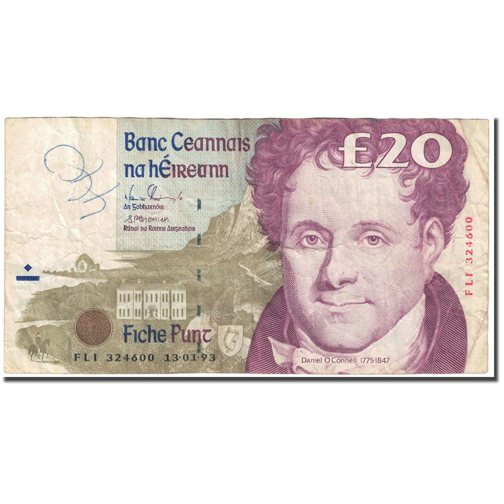 Banknote, Ireland - Republic, 20 Pounds, 1993, 1993-01-13, KM:77a, VF(20-25)
