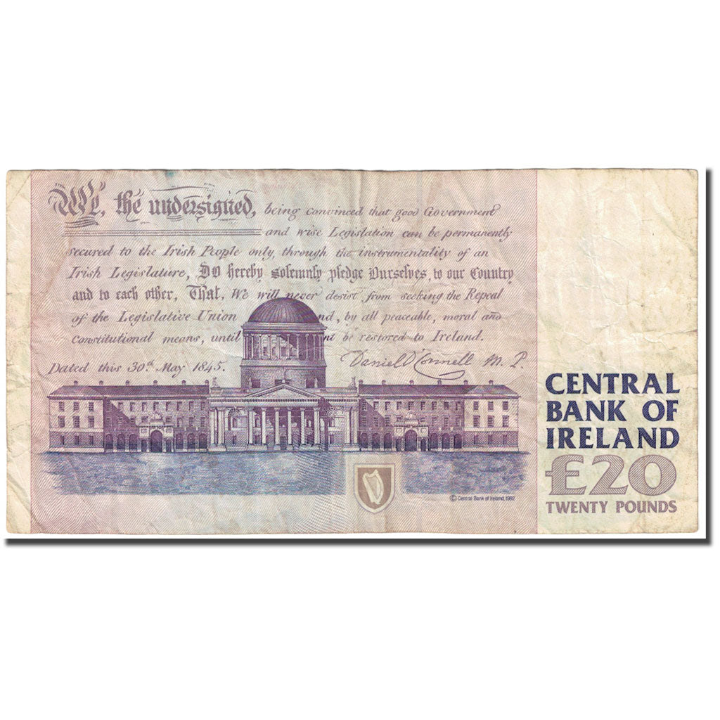 Banknote, Ireland - Republic, 20 Pounds, 1993, 1993-01-13, KM:77a, VF(20-25)