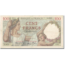Frankrijk, 100 Francs, Sully, 1939, 1939-11-30, TB, Fayette:26.16, KM:94
