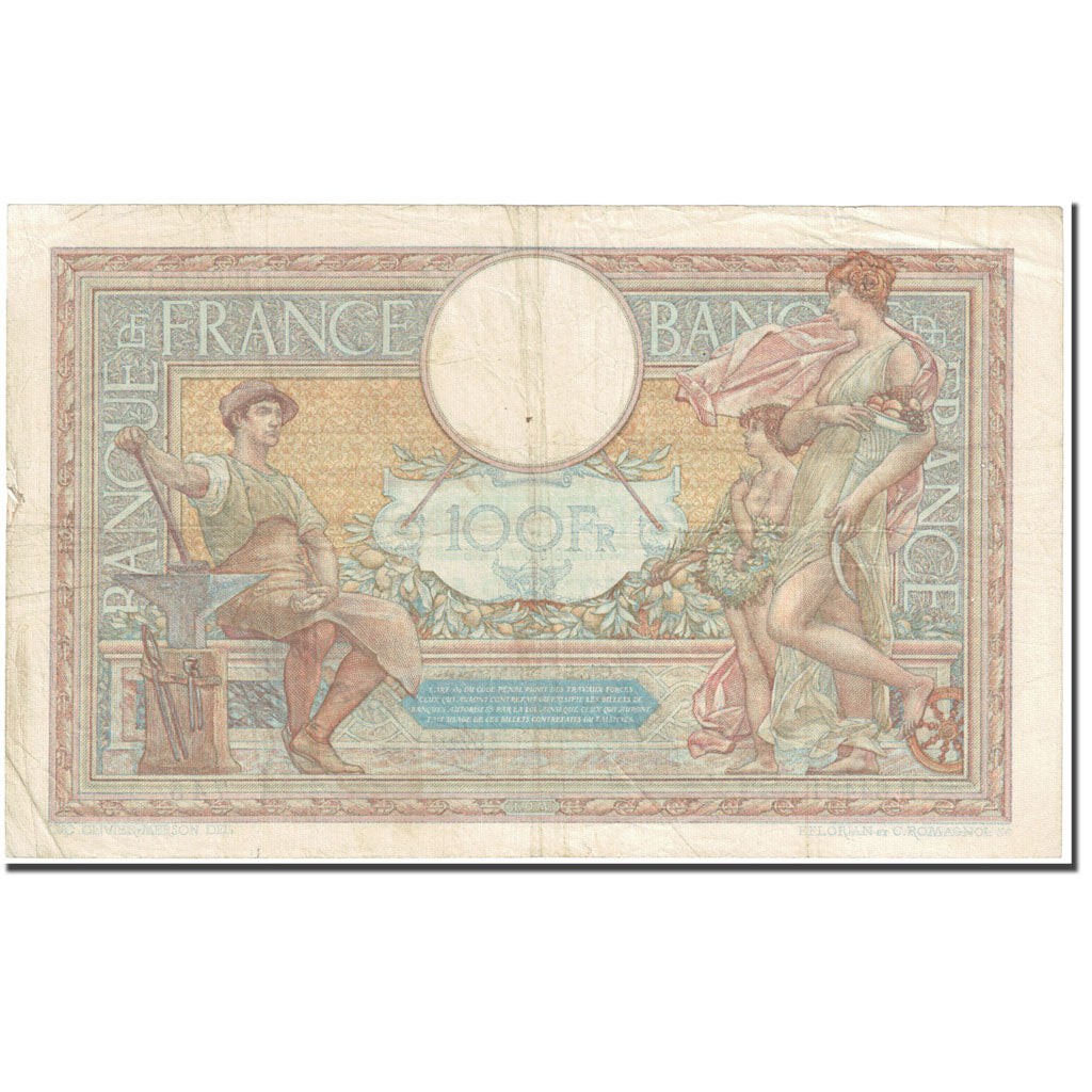 Frankreich, 100 Francs, Luc Olivier Merson, 1939, 1939-02-09, S, Fayette:25.42
