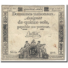 Francja, 15 Sols, 1793, Buttin, L'an 2ème de la République - (23 mai 1793)