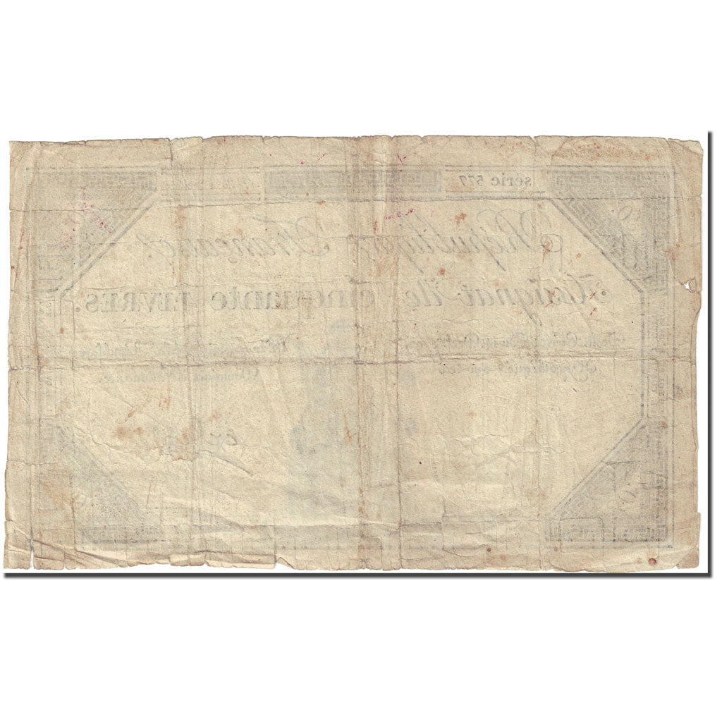 France, 50 Livres, 1792, Oder, 1792-12-14, VF(30-35), KM:A72, Lafaurie:164