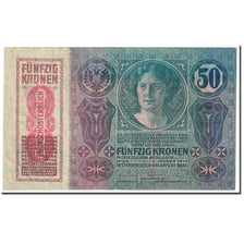 Banknote, Austria, 50 Kronen, 1919, Old Date : 02.01.1914 (1919)., KM:54a