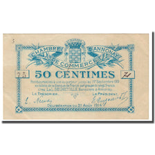 France, Annonay, 50 Centimes, 1914, Chambre de Commerce, AU(55-58), Pirot:11-1