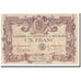 France, Bourges, 1 Franc, 1915, Chambre de Commerce, AU(55-58), Pirot:32-2