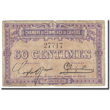 France, Cahors, 50 Centimes, 1915, Chambre de Commerce, VG(8-10), Pirot:35-1