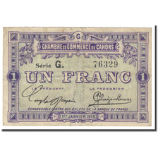 France, Cahors, 1 Franc, 1915, Chambre de Commerce, VF(20-25), Pirot:35-14