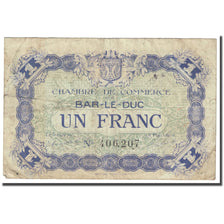 França, Bar-le-Duc, 1 Franc, 1917, Chambre de Commerce, VG(8-10), Pirot:19-11