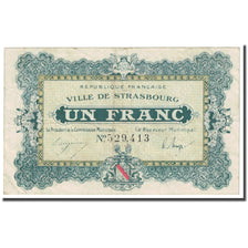 Frankrijk, Strasbourg, 1 Franc, 1918, Bon de Municipalité, TB, Pirot:133-4