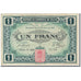 France, Calais, 1 Franc, 1916, Chambre de Commerce, VF(20-25), Pirot:36-25