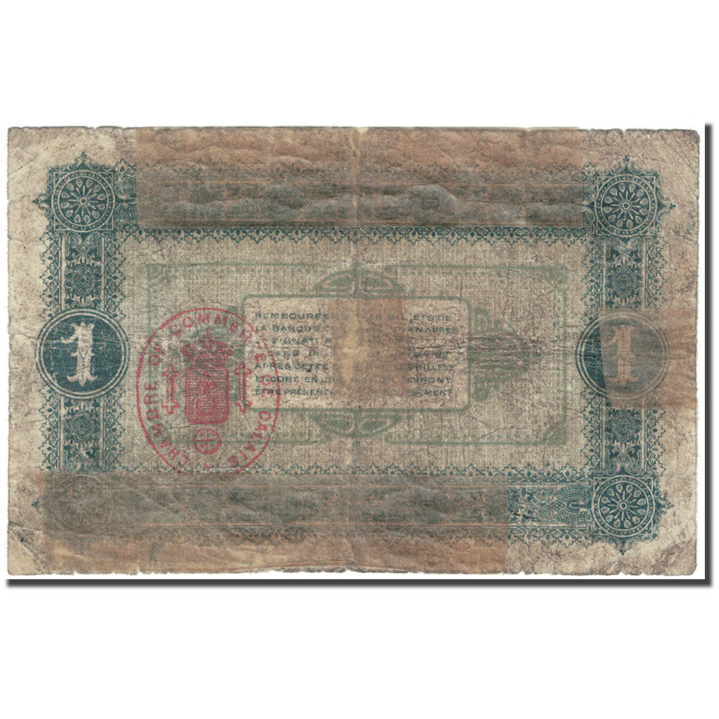Frankreich, Calais, 1 Franc, 1915, Chambre de Commerce, SGE, Pirot:36-15