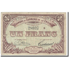 France, Guéret & Aubusson., 1 Franc, 1915, Chambre de Commerce, VF(20-25)