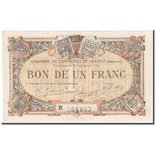 France, Lorient, 1 Franc, 1915, Chambre de commerce / Bon de, UNC(65-70)