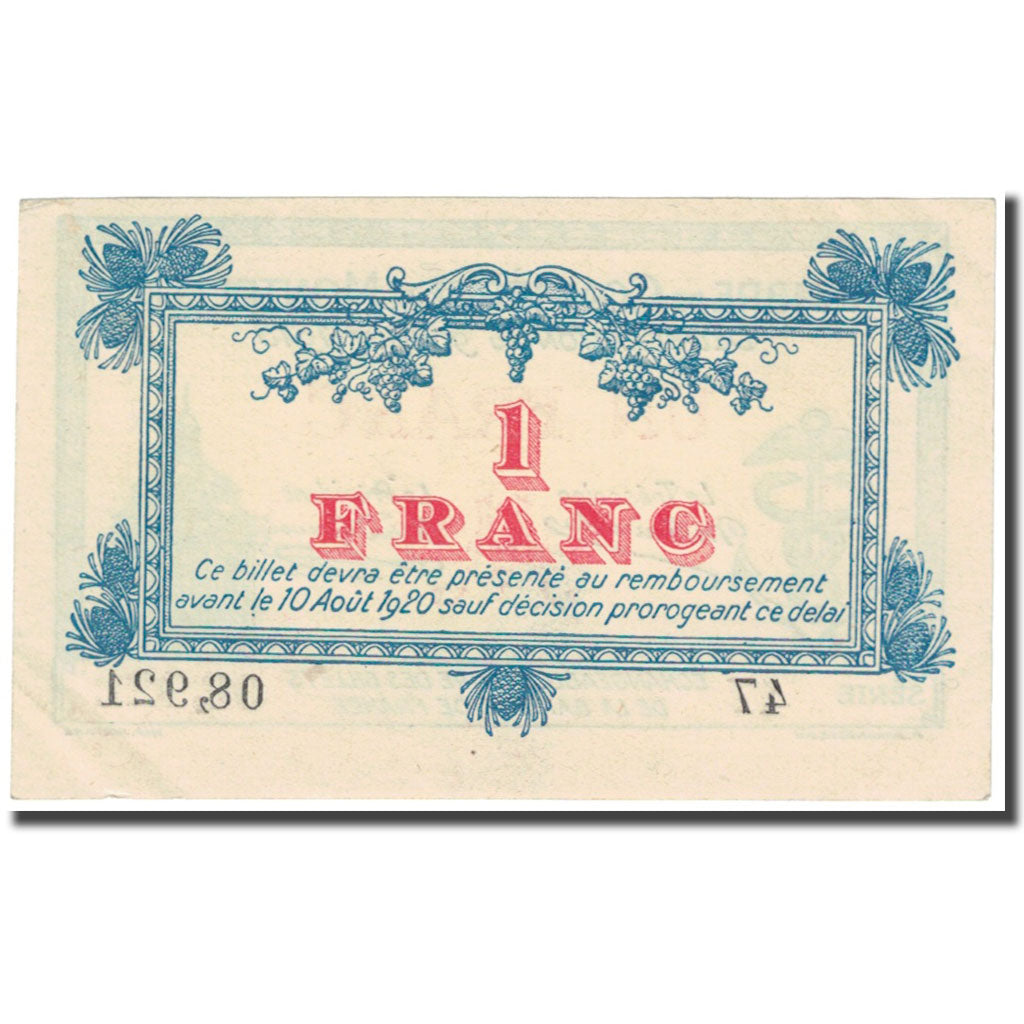 France, Montpellier, 1 Franc, 1915, Chambre de Commerce, SUP, Pirot:85-10
