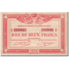 France, Quimper & Brest., 2 Francs, 1915, Chambre de commerce / Bon de, UNC(63)