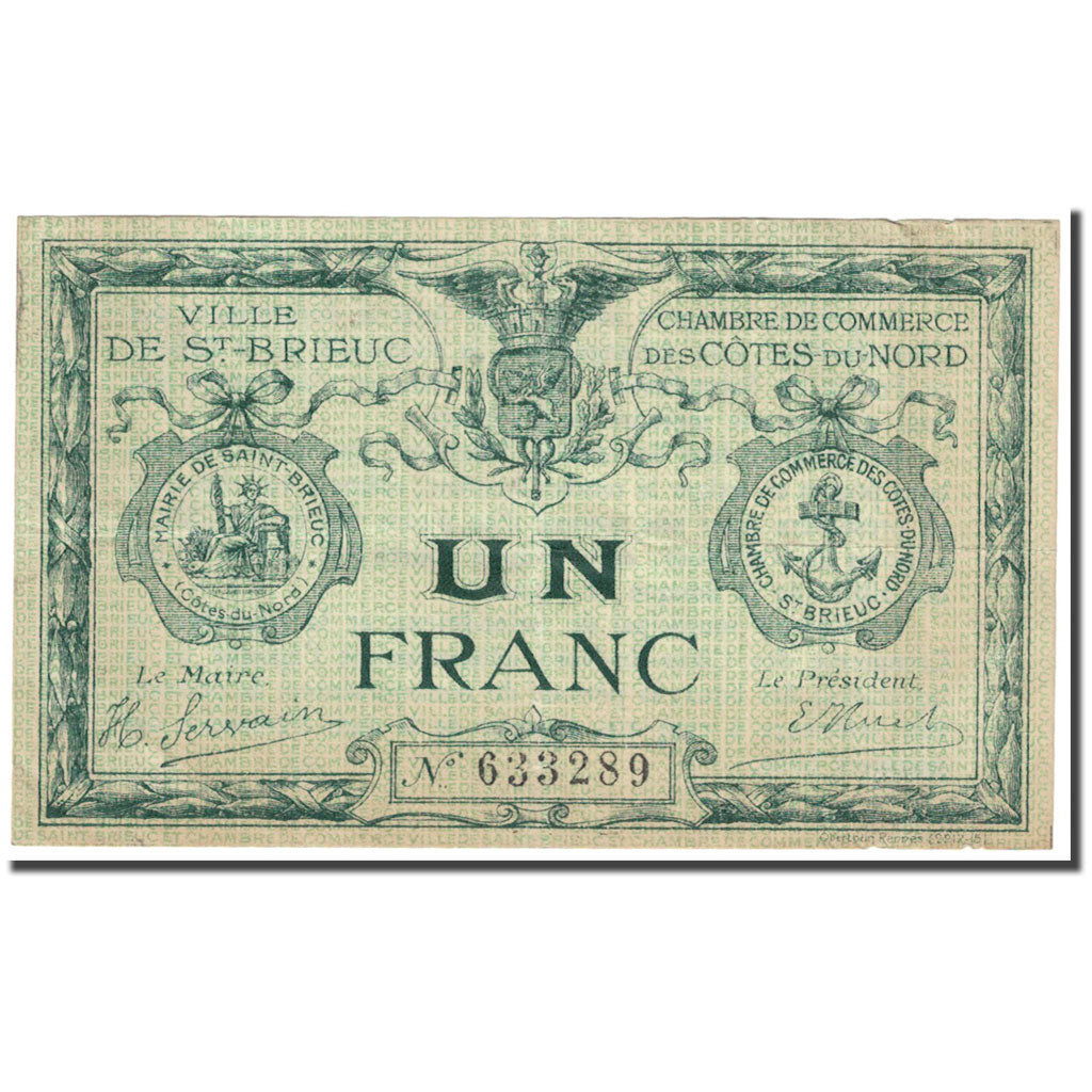 Frankreich, Saint-Brieuc, 1 Franc, Chambre de Commerce, SS, Pirot:111-6
