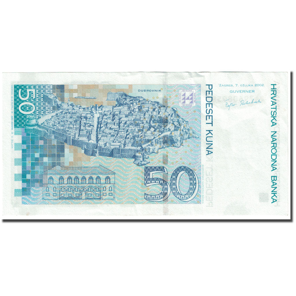 Banknote, Croatia, 50 Kuna, 2002, 2002-03-07, KM:40, EF(40-45)