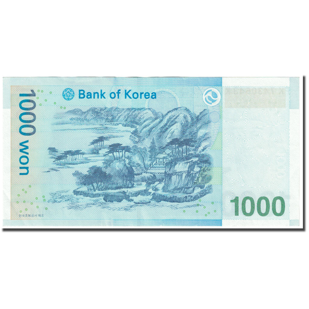 Banknote, South Korea, 1000 Won, 2006-2007, undated (2006-2007), KM:54a, UNC(63)