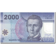 Banknot, Chile, 2000 Pesos, 2012, Undated (2012), KM:162, AU(55-58)