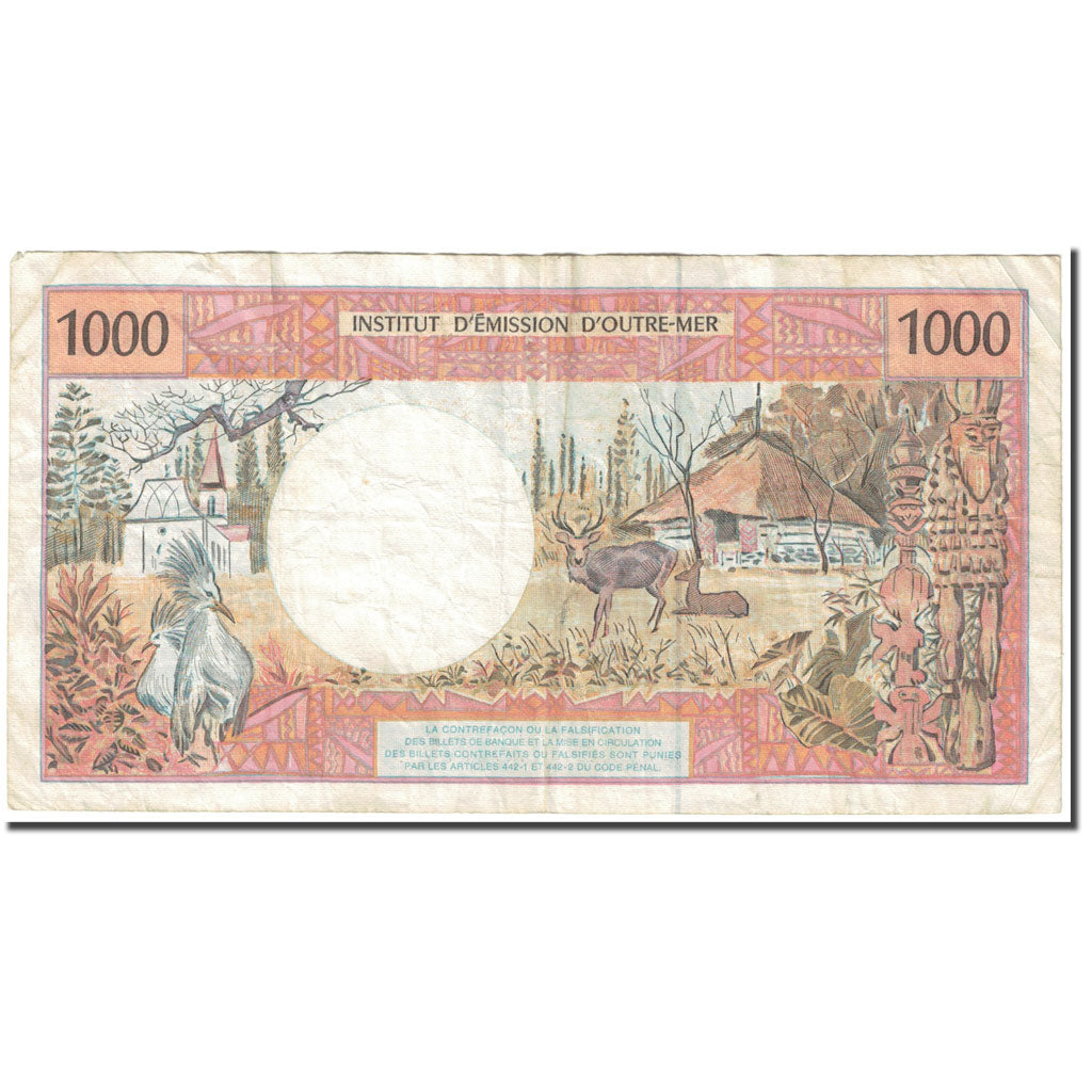 Banknote, French Pacific Territories, 1000 Francs, 1996, Undated (1996), KM:2b