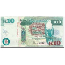 Banknote, Zambia, 10 Kwacha, 2012, Undated (2012), KM:51, AU(55-58)