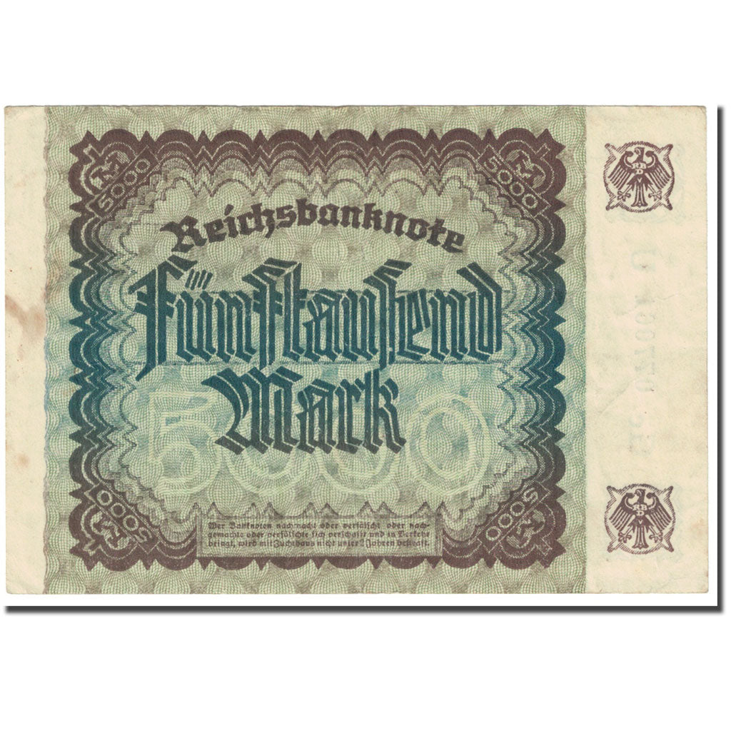 Banknote, Germany, 5000 Mark, 1922, 1922-12-02, KM:81d, VF(20-25)