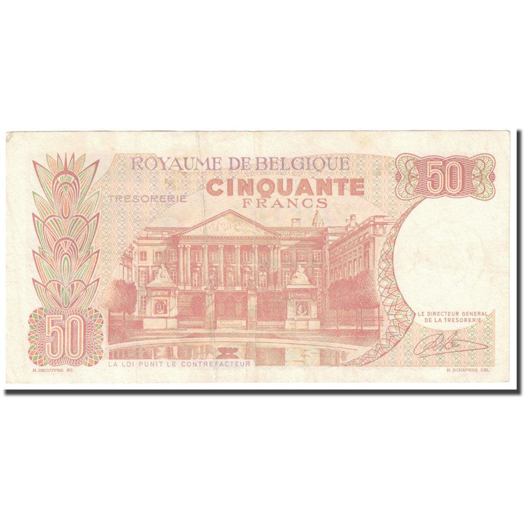 Banknote, Belgium, 50 Francs, 1966, 1966-05-16, KM:139, EF(40-45)