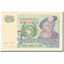 Banknote, Sweden, 5 Kronor, 1977, Undated (1977), KM:51d, EF(40-45)