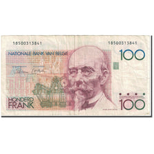 Nota, Bélgica, 100 Francs, 1982-1994, Undated (1982-1994), KM:142a, EF(40-45)