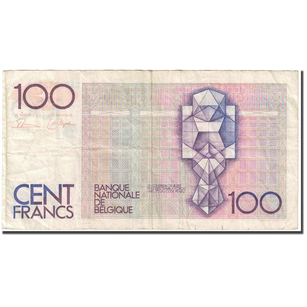 Banknote, Belgium, 100 Francs, 1982-1994, Undated (1982-1994), KM:142a