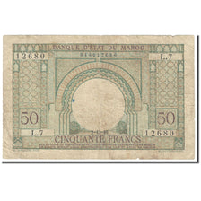 Banknote, Morocco, 50 Francs, 1949, 1949-12-02, KM:44, VG(8-10)