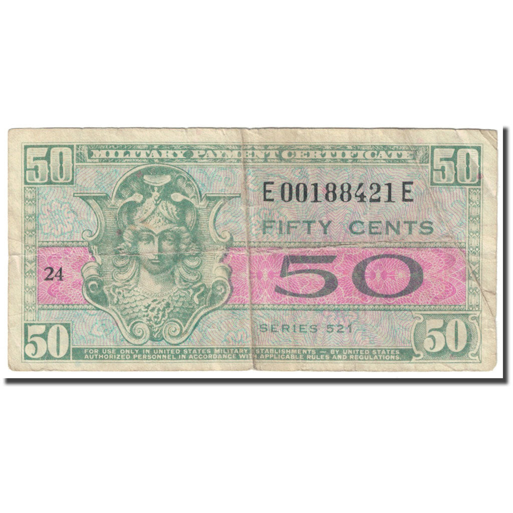 Banknote, United States, 50 Cents, 1954, KM:M32, VG(8-10)