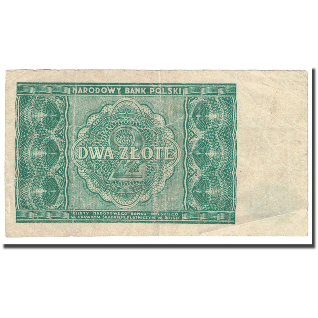 Banknote, Poland, 2 Zlote, 1946, 1946-05-15, KM:124, EF(40-45)