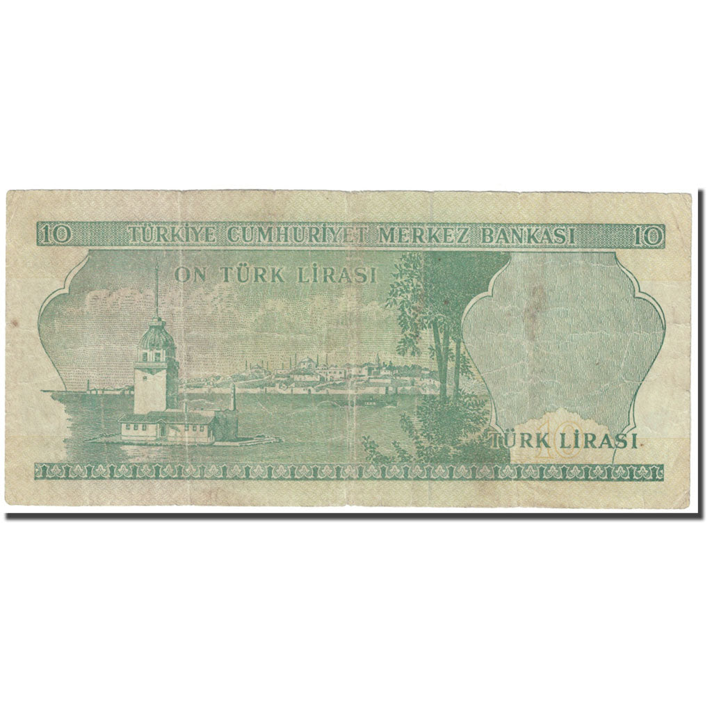 Banknote, Turkey, 10 Lira, 1970, 1970-01-26, KM:180, VG(8-10)