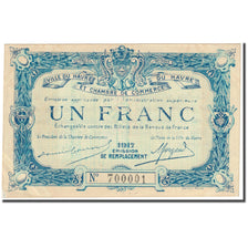 Francja, Le Havre, 1 Franc, 1917, Chambre de Commerce, EF(40-45), Pirot:68-18